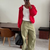 Suddenly, Londoners Are Swapping Basic Black Jackets for This Much Trendier Colour