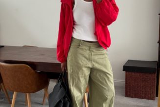 Suddenly, Londoners Are Swapping Basic Black Jackets for This Much Trendier Colour