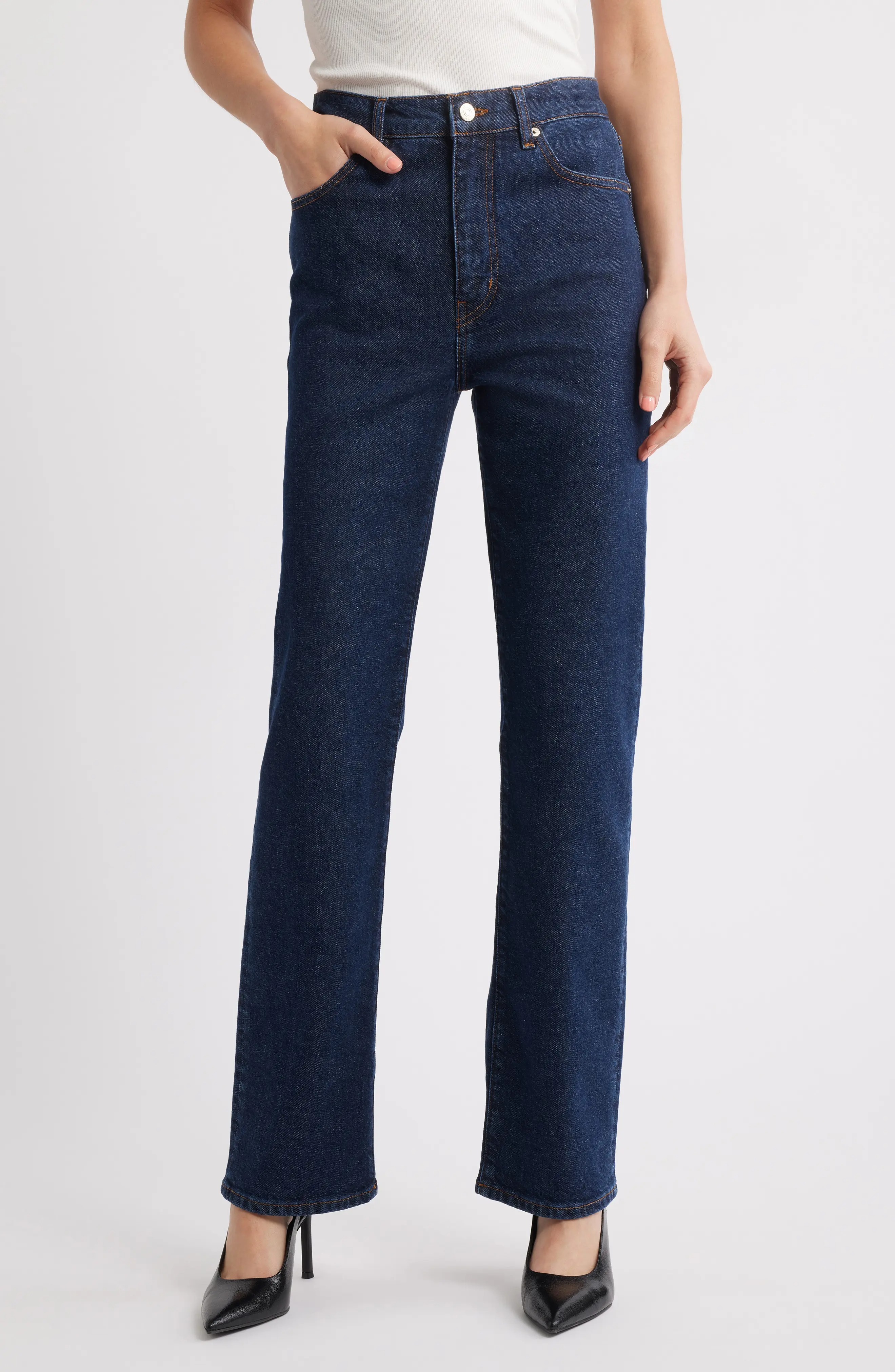 FRAME, The Ruler High Waist Straight Leg Jeans