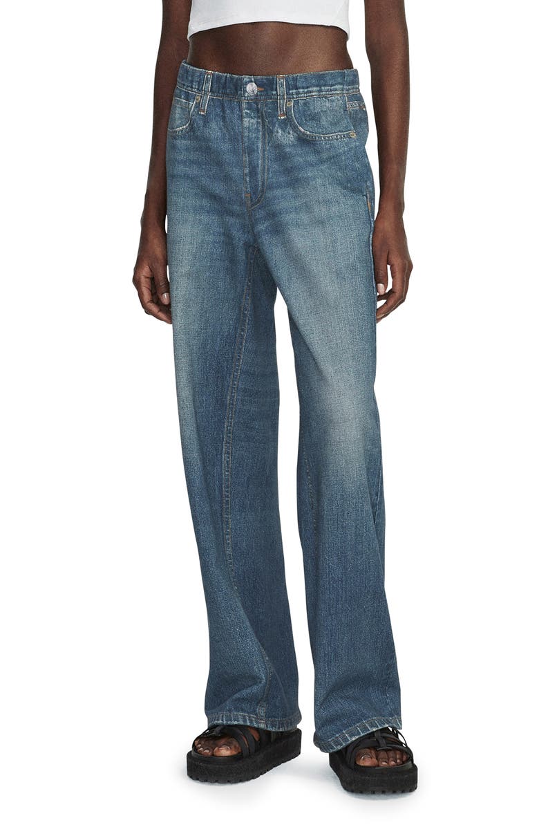 Miramar Wide Leg Cotton Terry Sweatpant Jeans