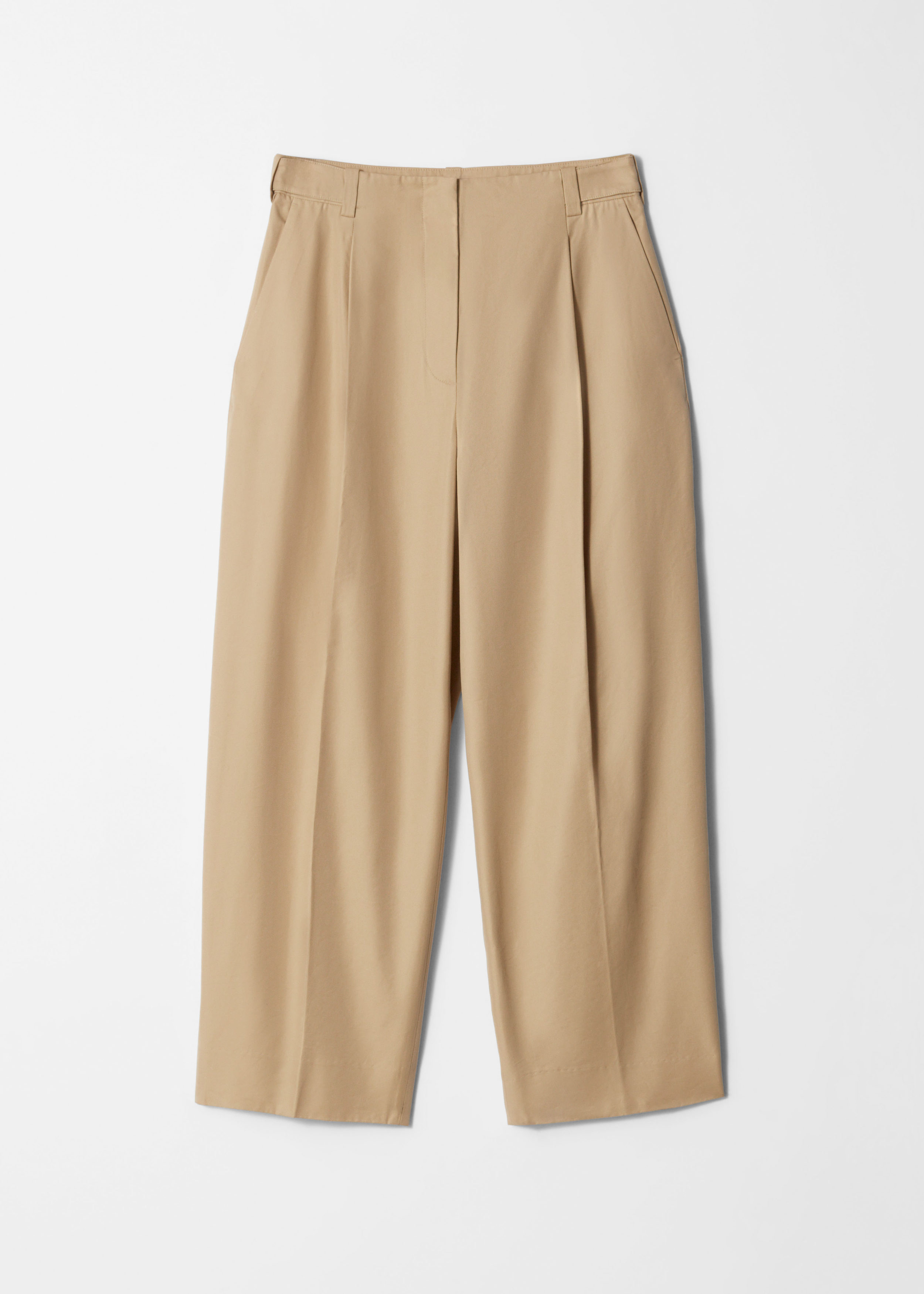 Tapered Press-Crease Trousers