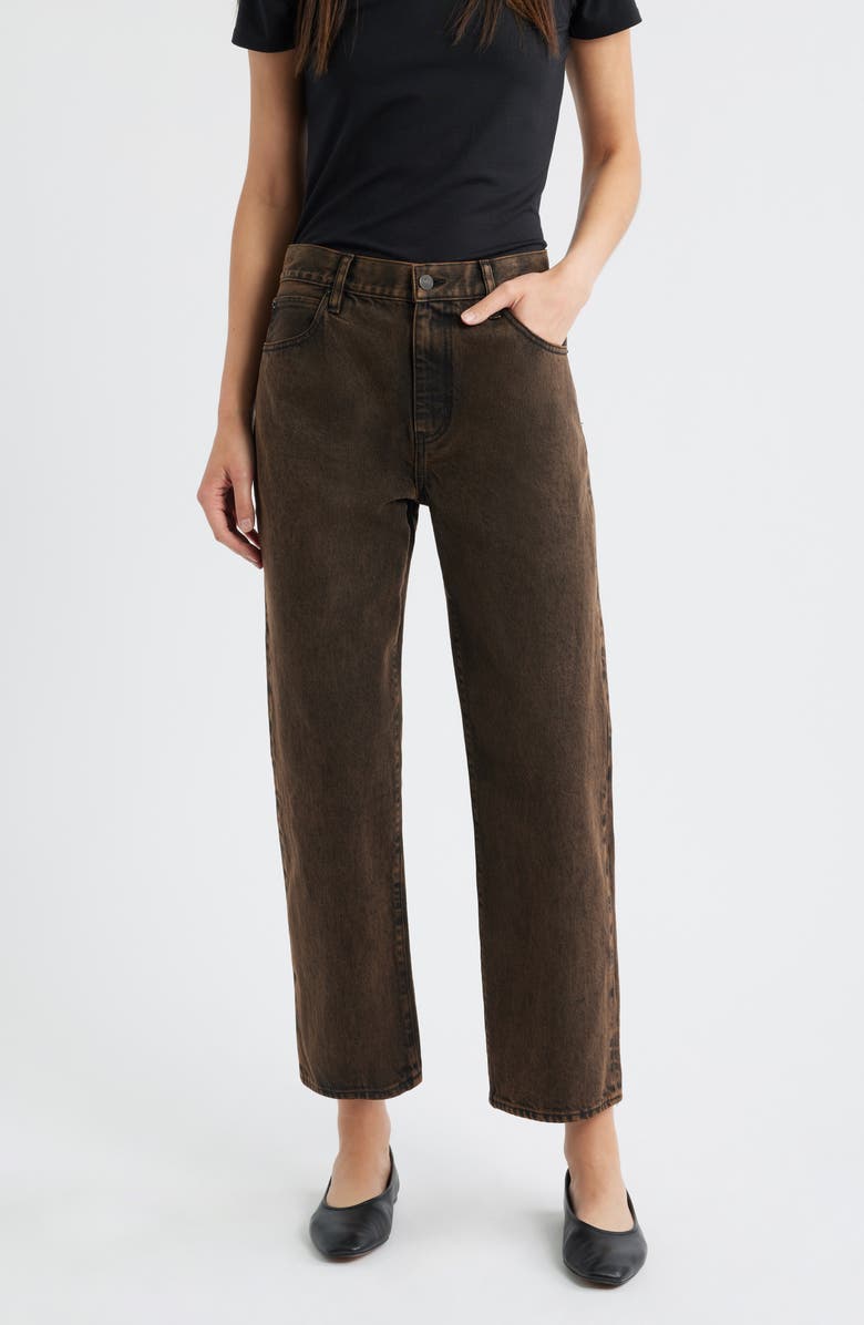 The Hang High Waist Ankle Straight Leg Jeans