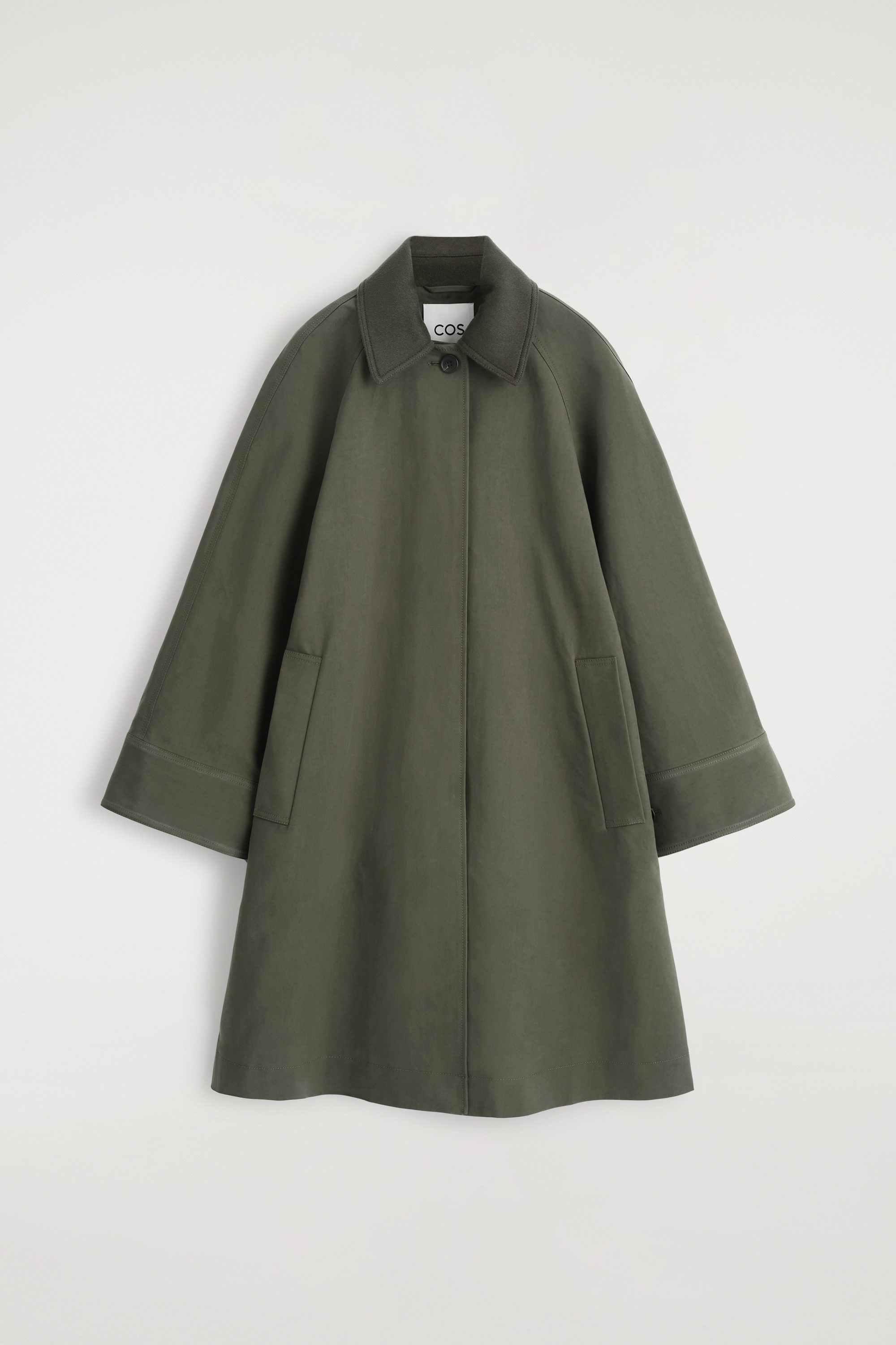 Wool-Trimmed Car Coat