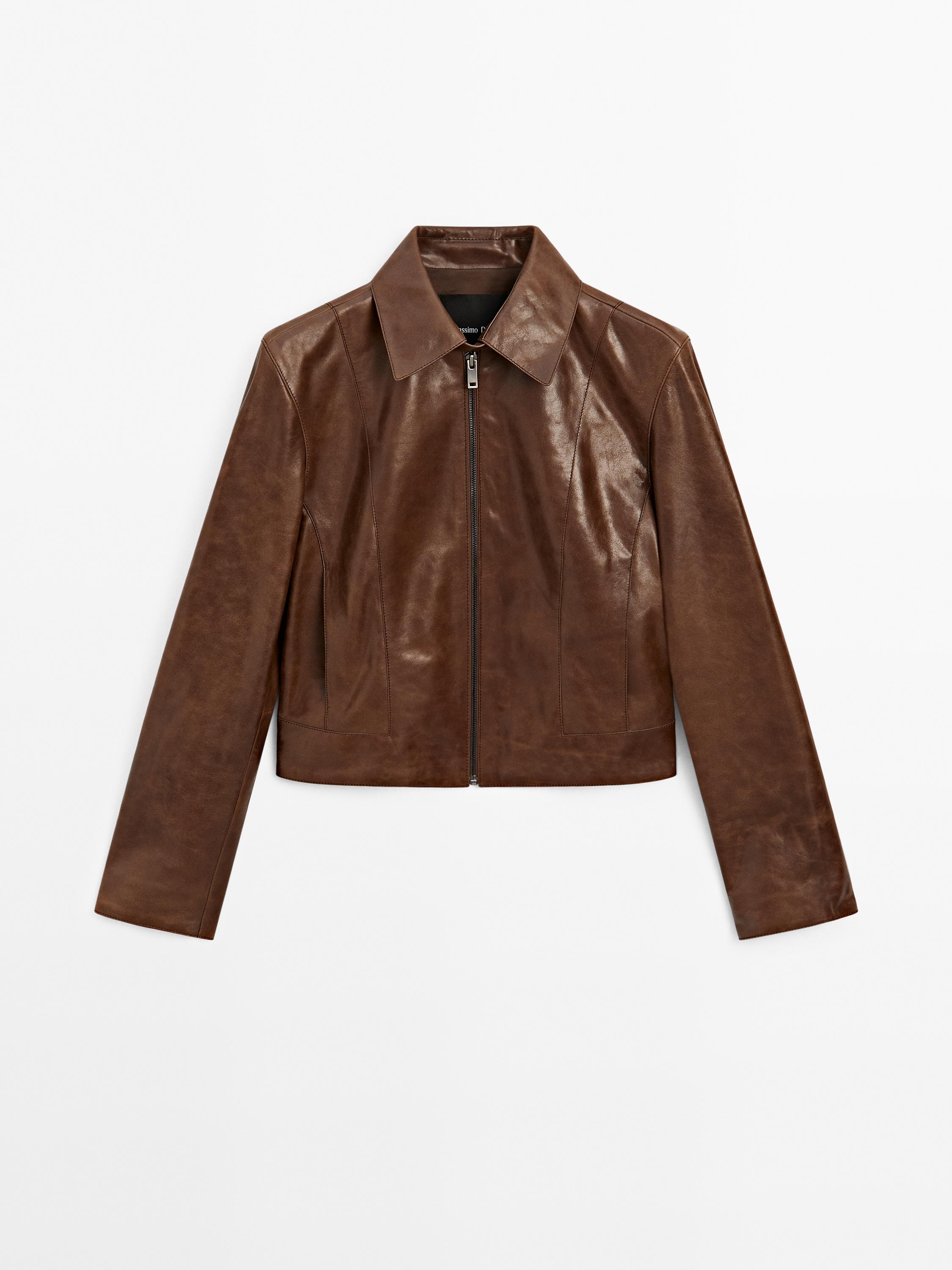 Short Nappa Leather Jacket