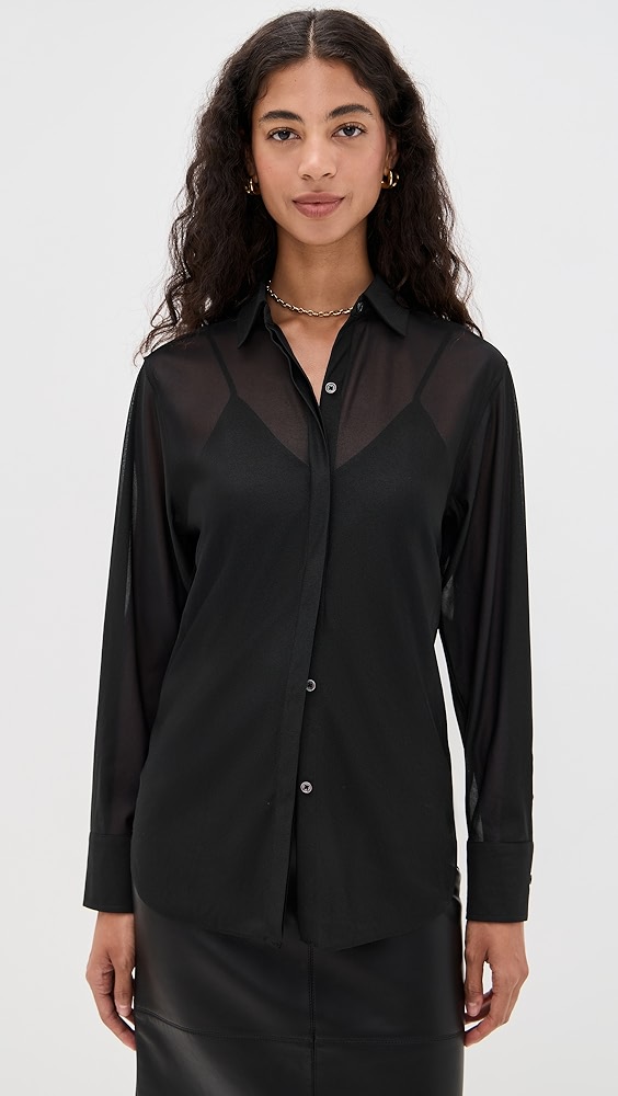 La Ligne Sheer Button Down Shirt