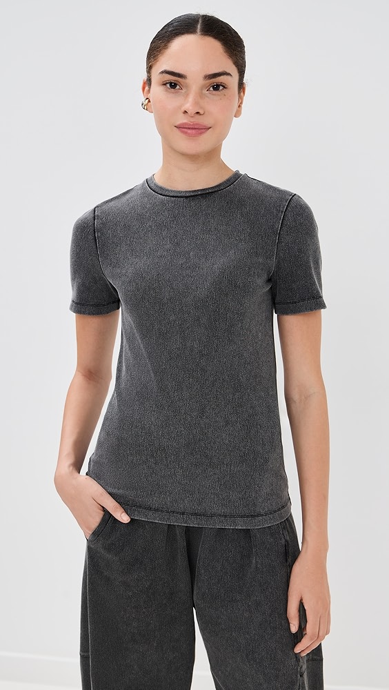 Tibi Stretch Denim Baby T