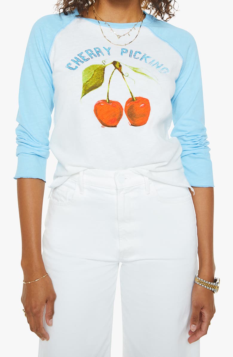 The Sporty Concert Cherry Picking Graphic Baseball T-Shirt