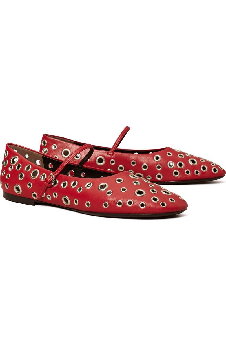 Eyelet Mary Jane Ballet Flat