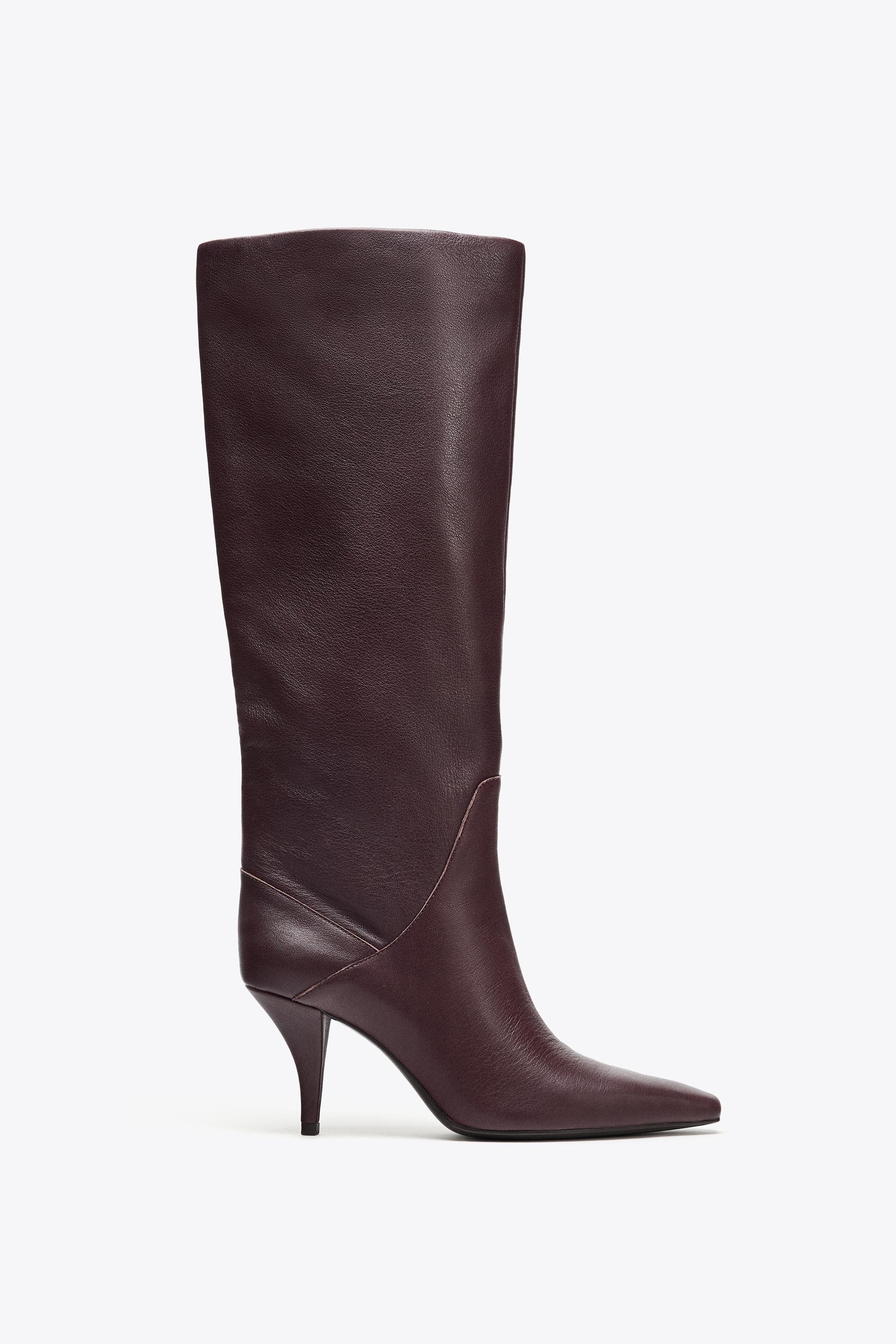Leather Heeled Boots