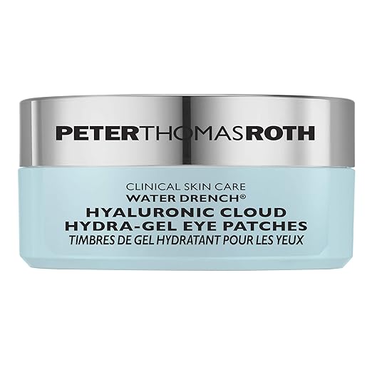 Peter Thomas Roth, Peter Thomas Roth | Water Drench&amp;reg; Hyaluronic Cloud Hydra-Gel Eye Patches | Hyaluronic Acid Under-Eye Patches for Fine Lines, Wrinkles and Puffiness (30 Pairs / 60 Count)
