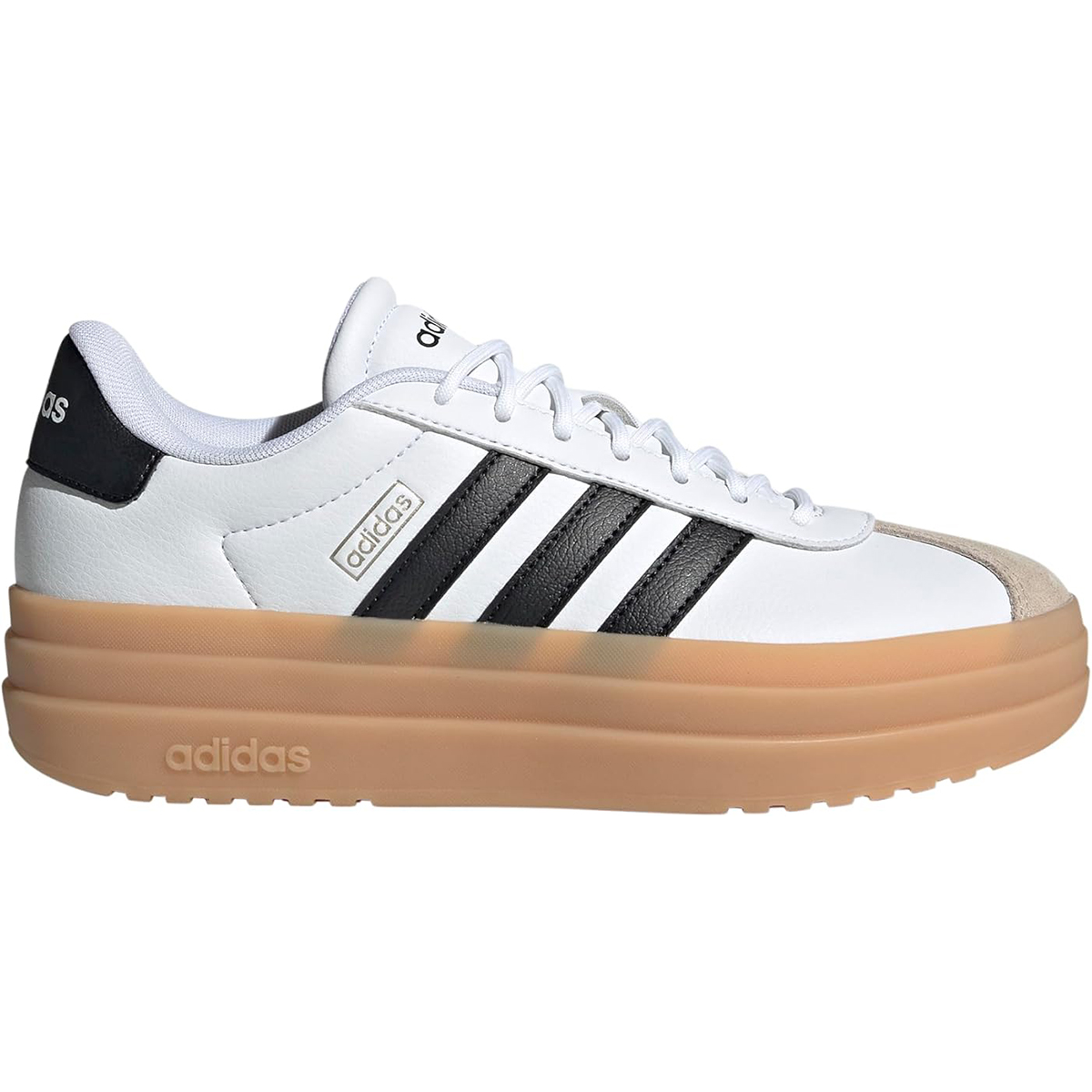 adidas, Adidas Women&#039;s Vl Court Bold, White/black/wonder Beige, 7