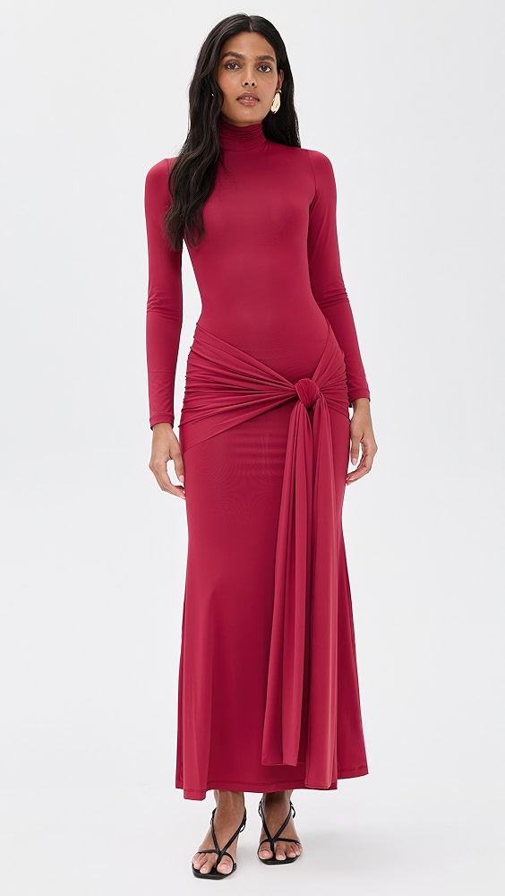 Bardot Alix Maxi Tie Front Dress