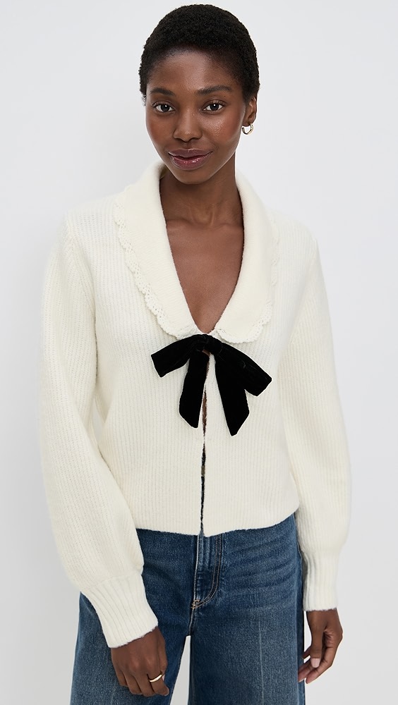 Wayf Sloane Bow Cardigan