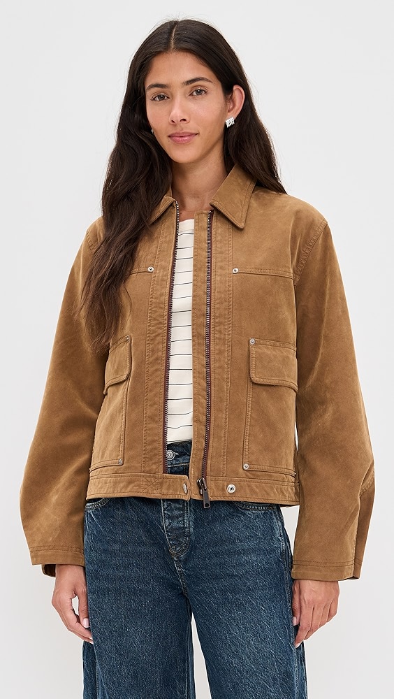 Free People Blair Faux Suede Jacket