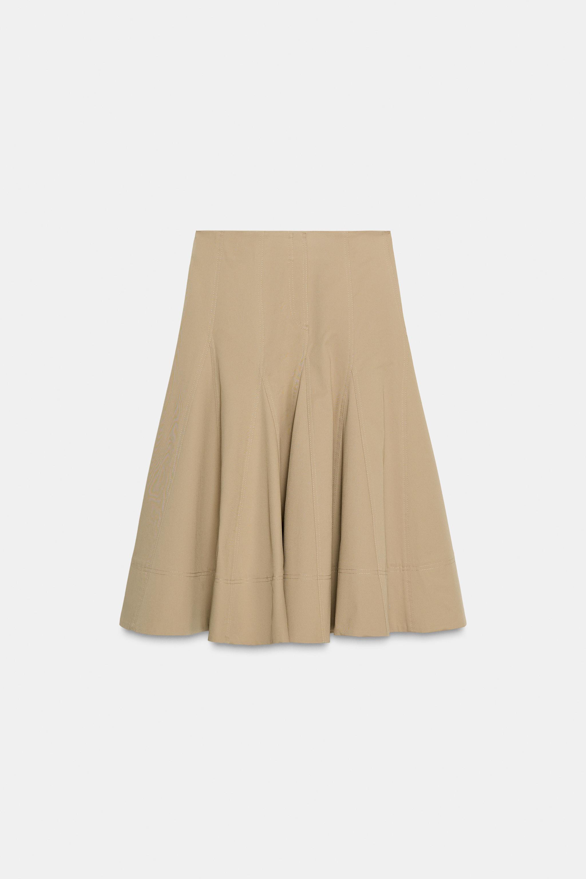 Trench Midi Skirt Zw Collection