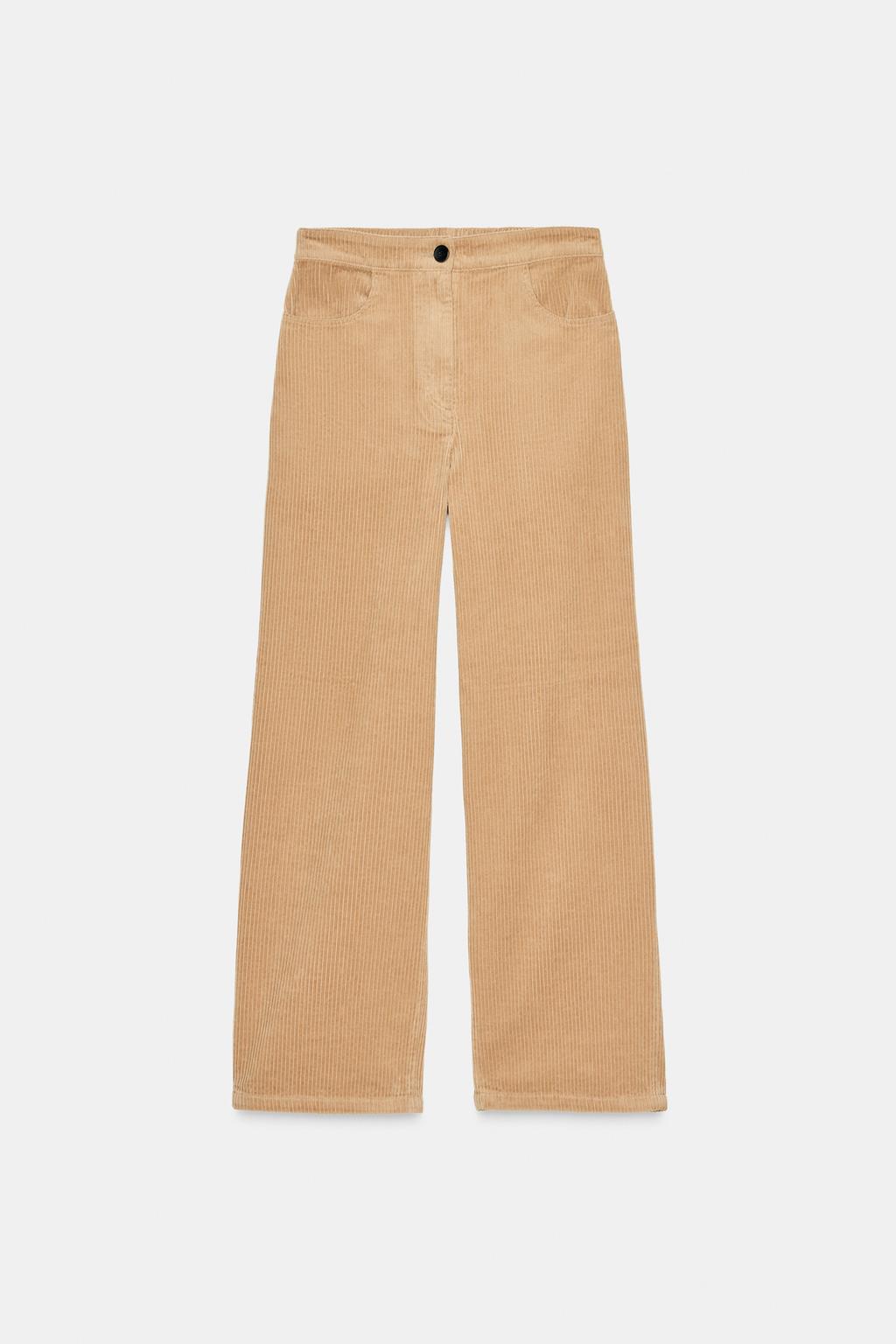 ZARA, Zw Collection Wide Leg Corduroy Pants