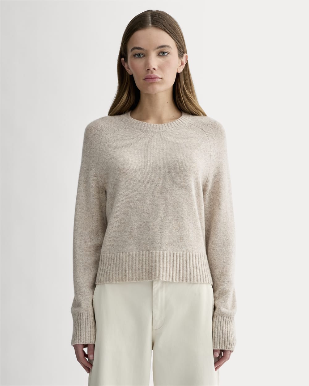 The Boxy Crew in Cashmere | Canvas - Xxs