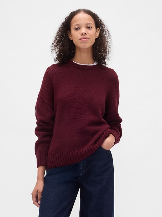 100% Cotton Relaxed Sweater