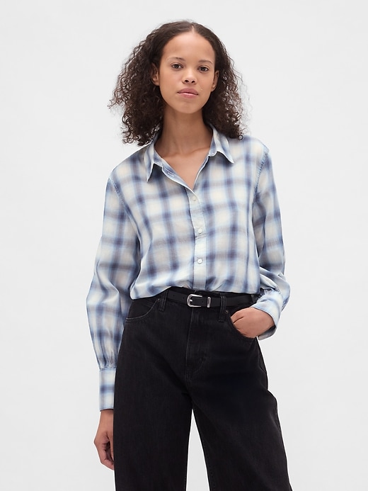 Voile Plaid Shirt
