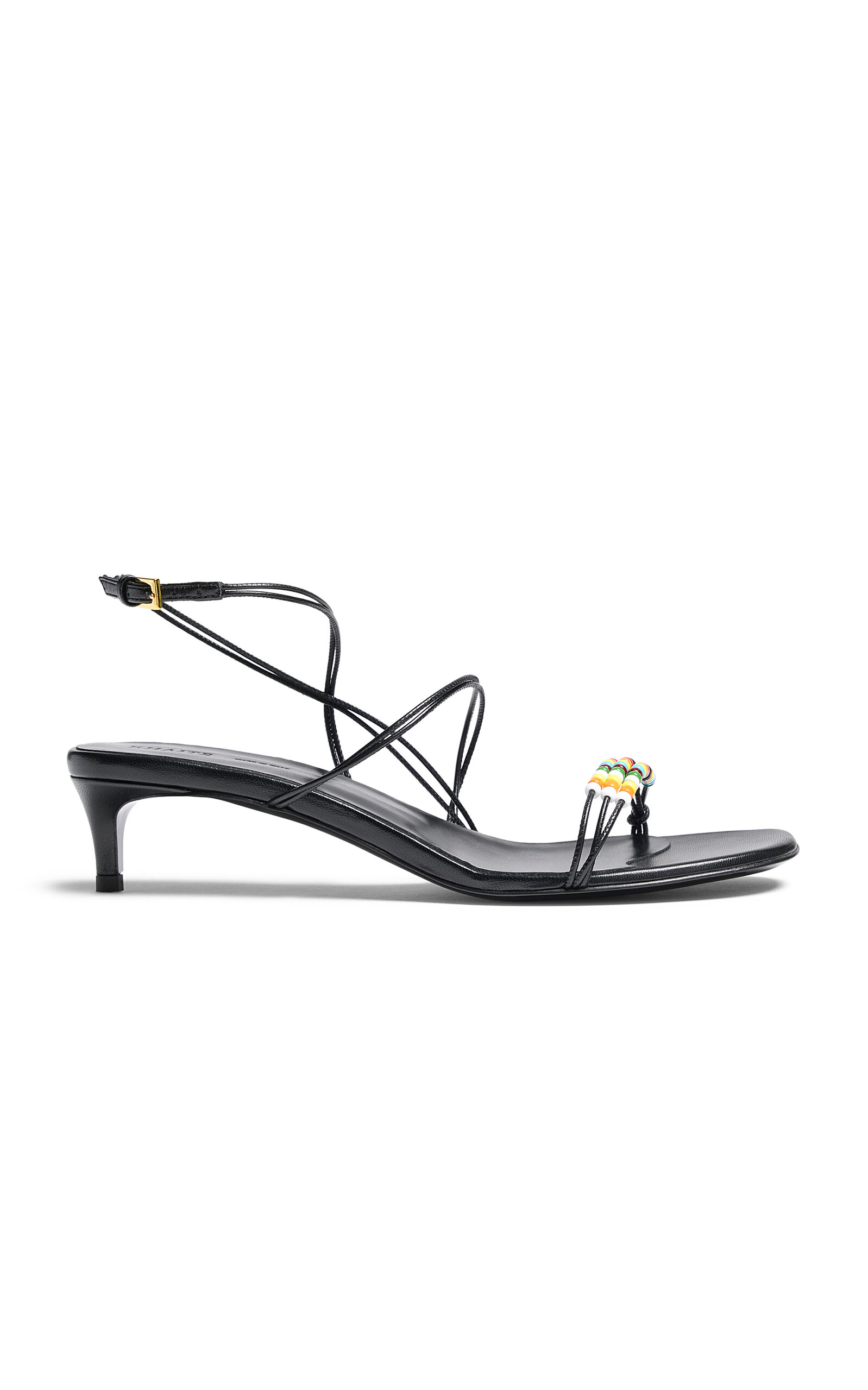 Loop Beaded Leather Sandals