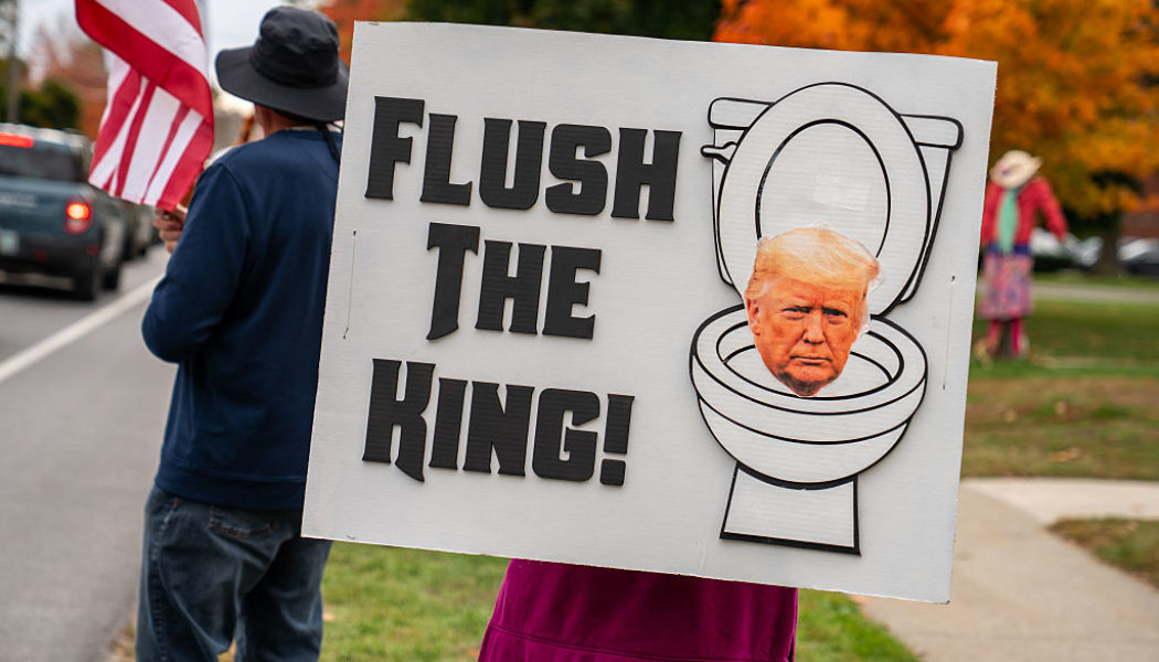 A New Low: Donald Trump Posts AI-Video of Himself Dumping Human Waste On No Kings Protestors From A Fighter Jet