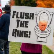 A New Low: Donald Trump Posts AI-Video of Himself Dumping Human Waste On No Kings Protestors From A Fighter Jet
