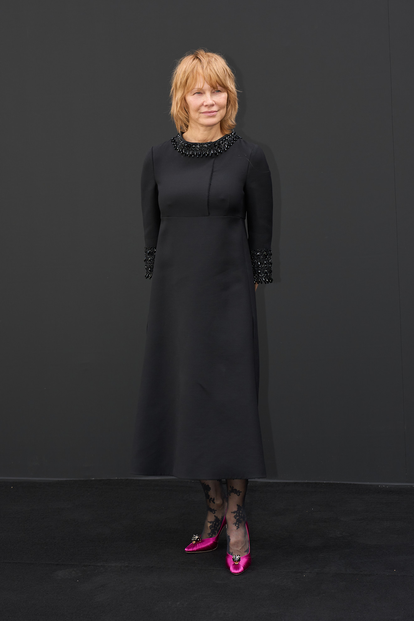 Celebrities arrive at valentino spring 2026 runway show.