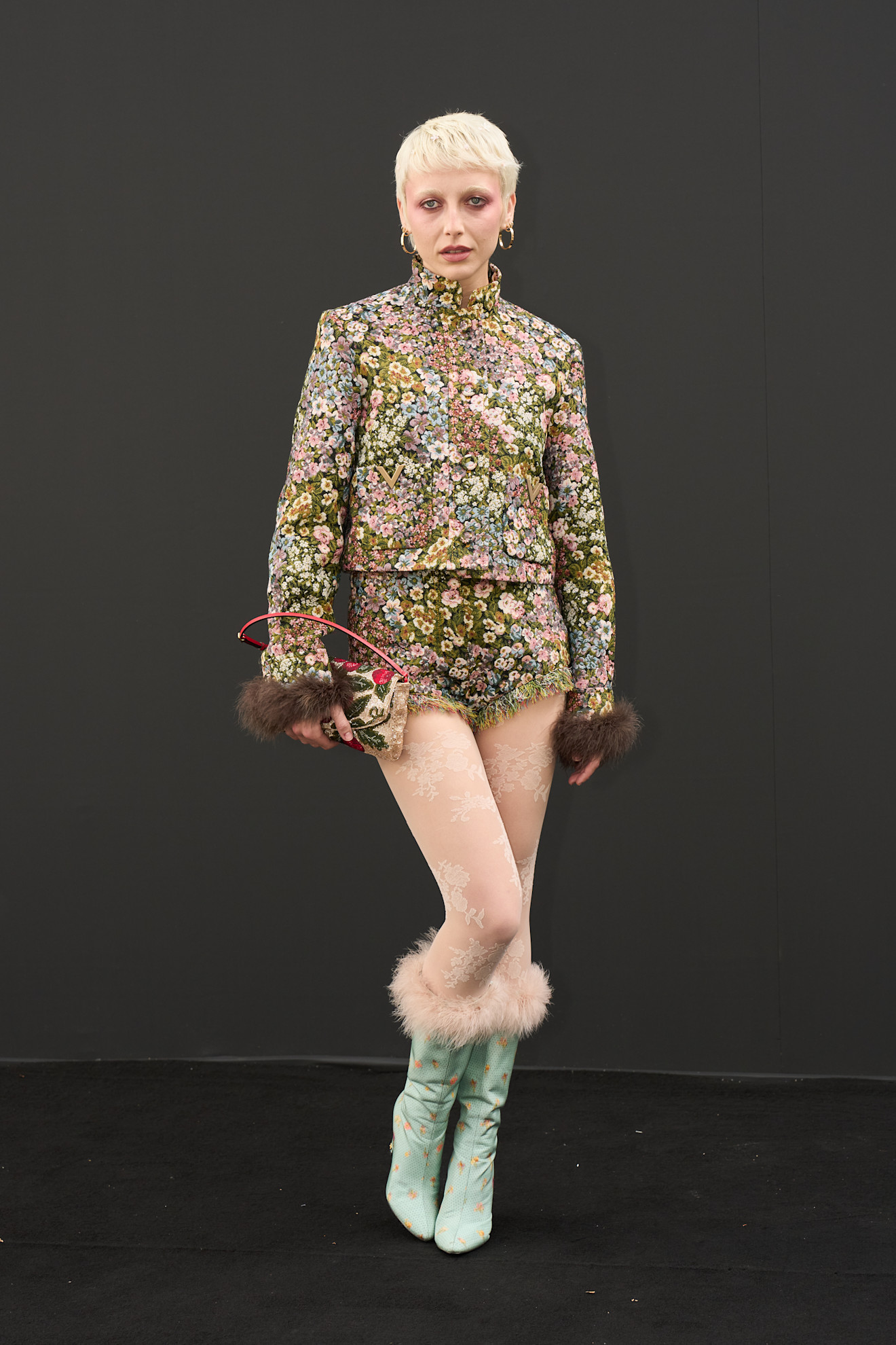 Celebrities arrive at valentino spring 2026 runway show.