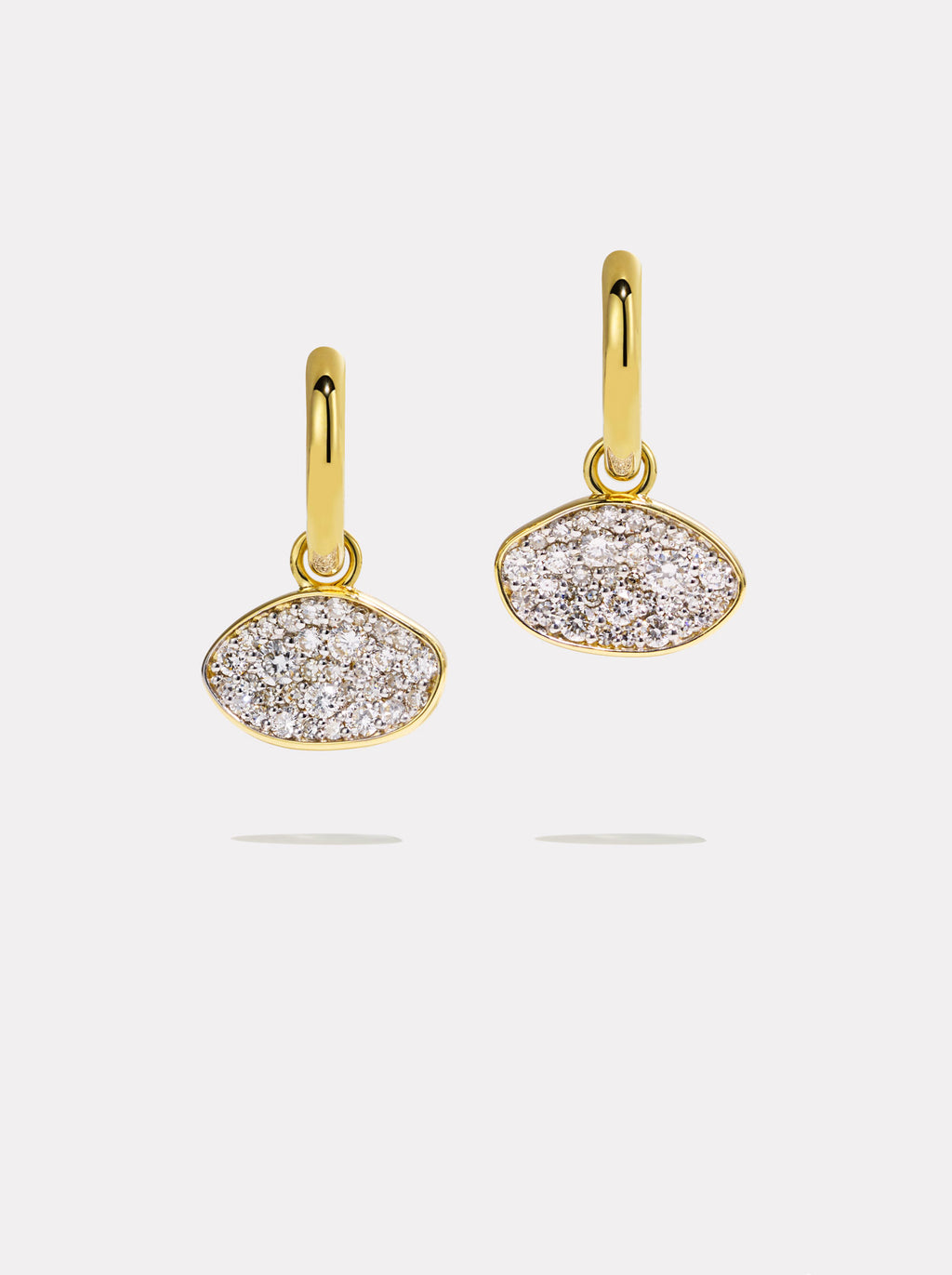 Diamond Cluster Earrings | Gold