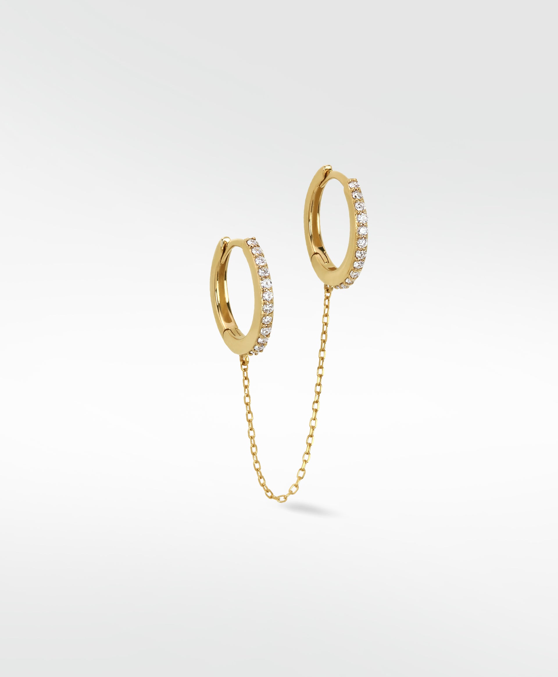 Duo Diamond Hoops