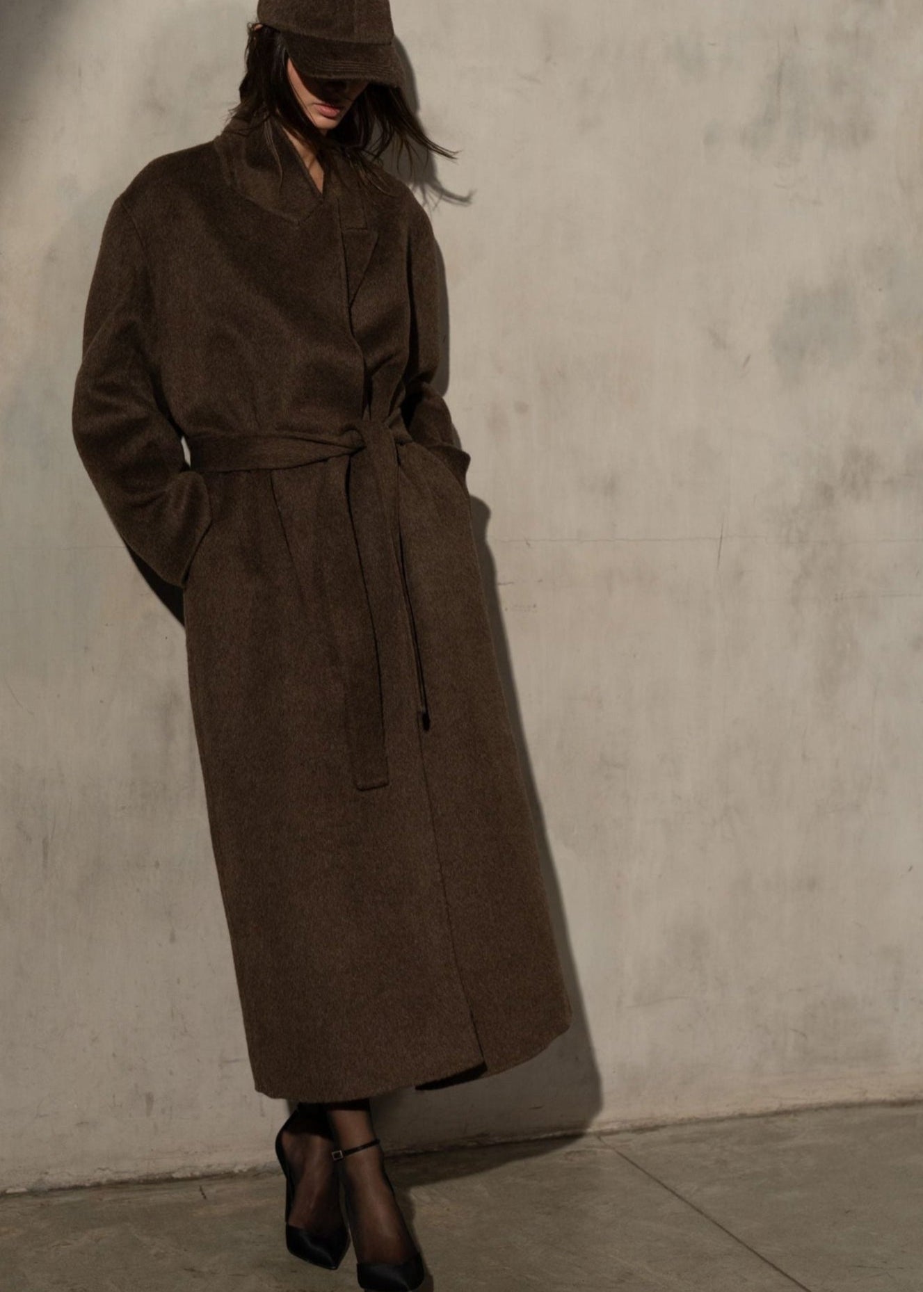 Mohair Wool Topcoat - Mocha