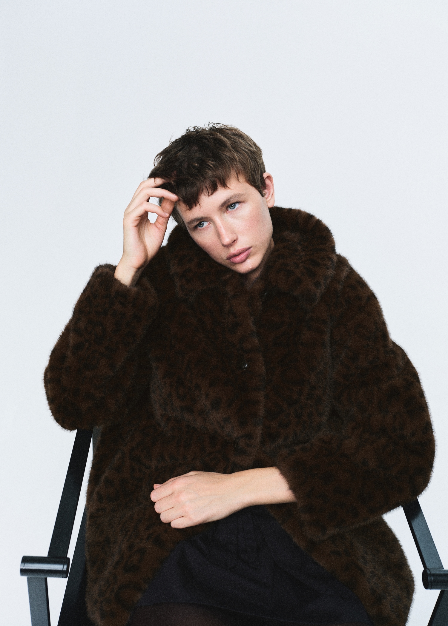 Leopard Faux-Fur Coat - Women | Mango United Kingdom