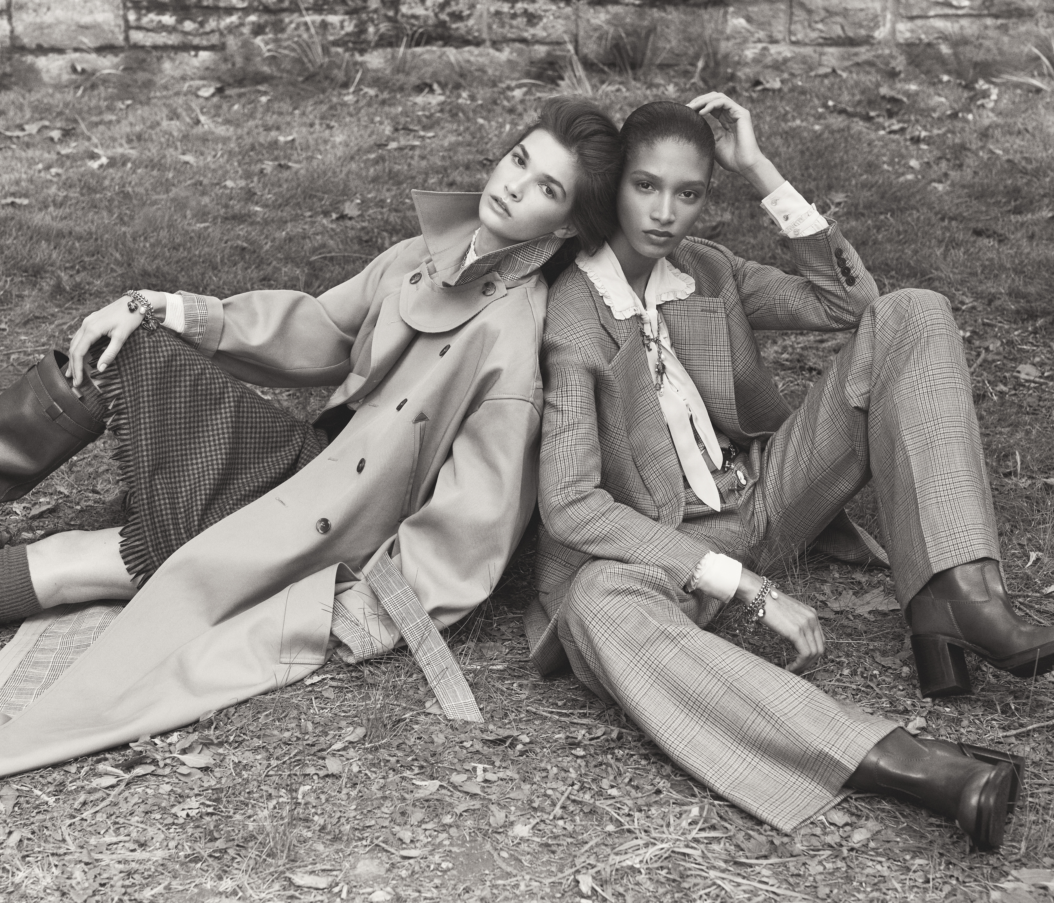 Zara models wear clothing from the Zara Studio F/W 25 collection.