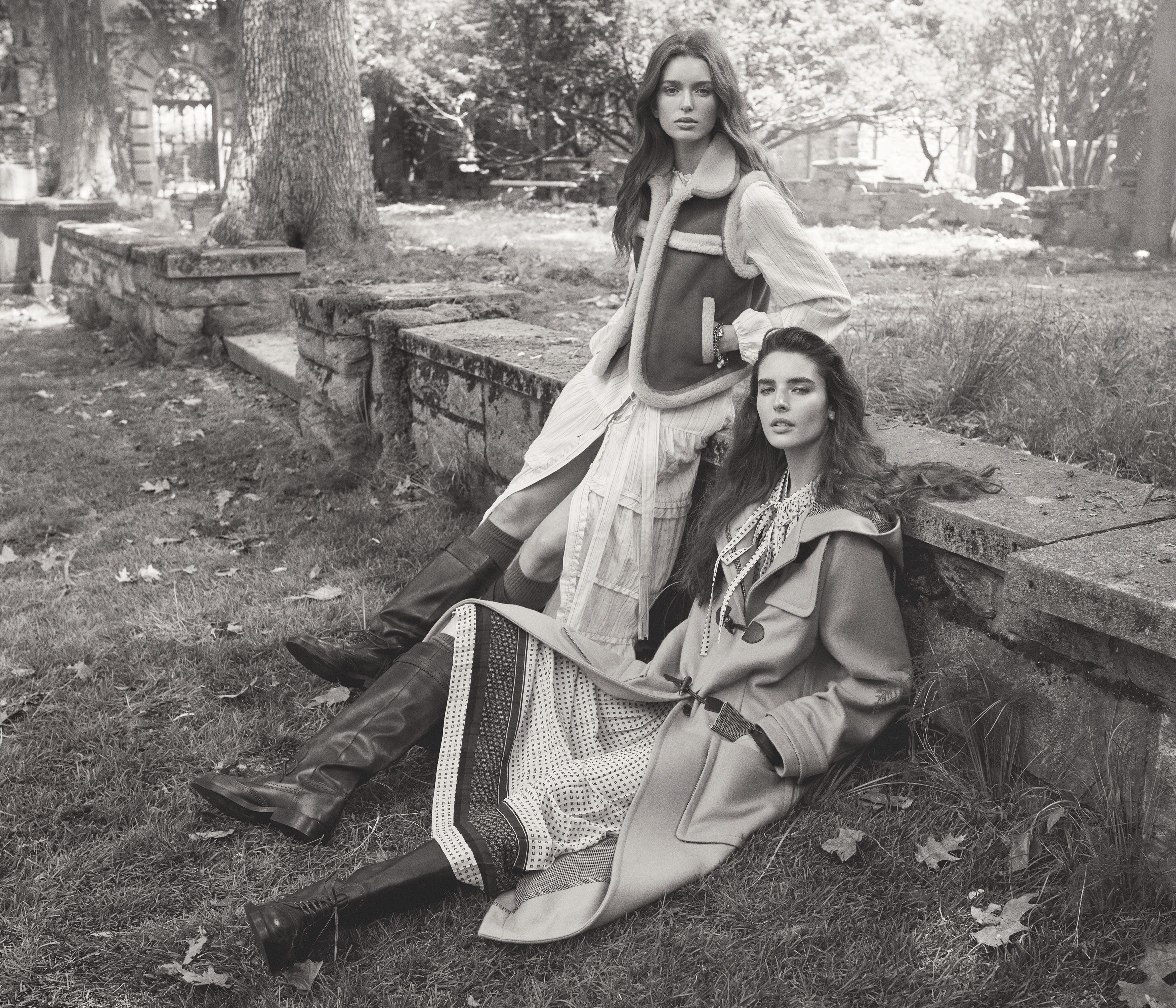 Zara models wear clothing from the Zara Studio F/W 25 collection.