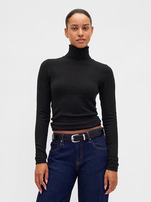 Gap, Cashsoft Stretch Turtleneck Sweater