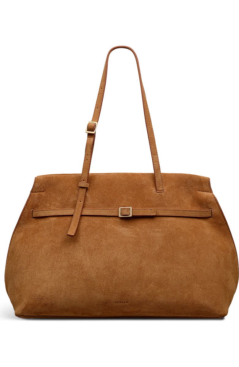 The Christina - Suede Large Ziptop Shoulder Bag