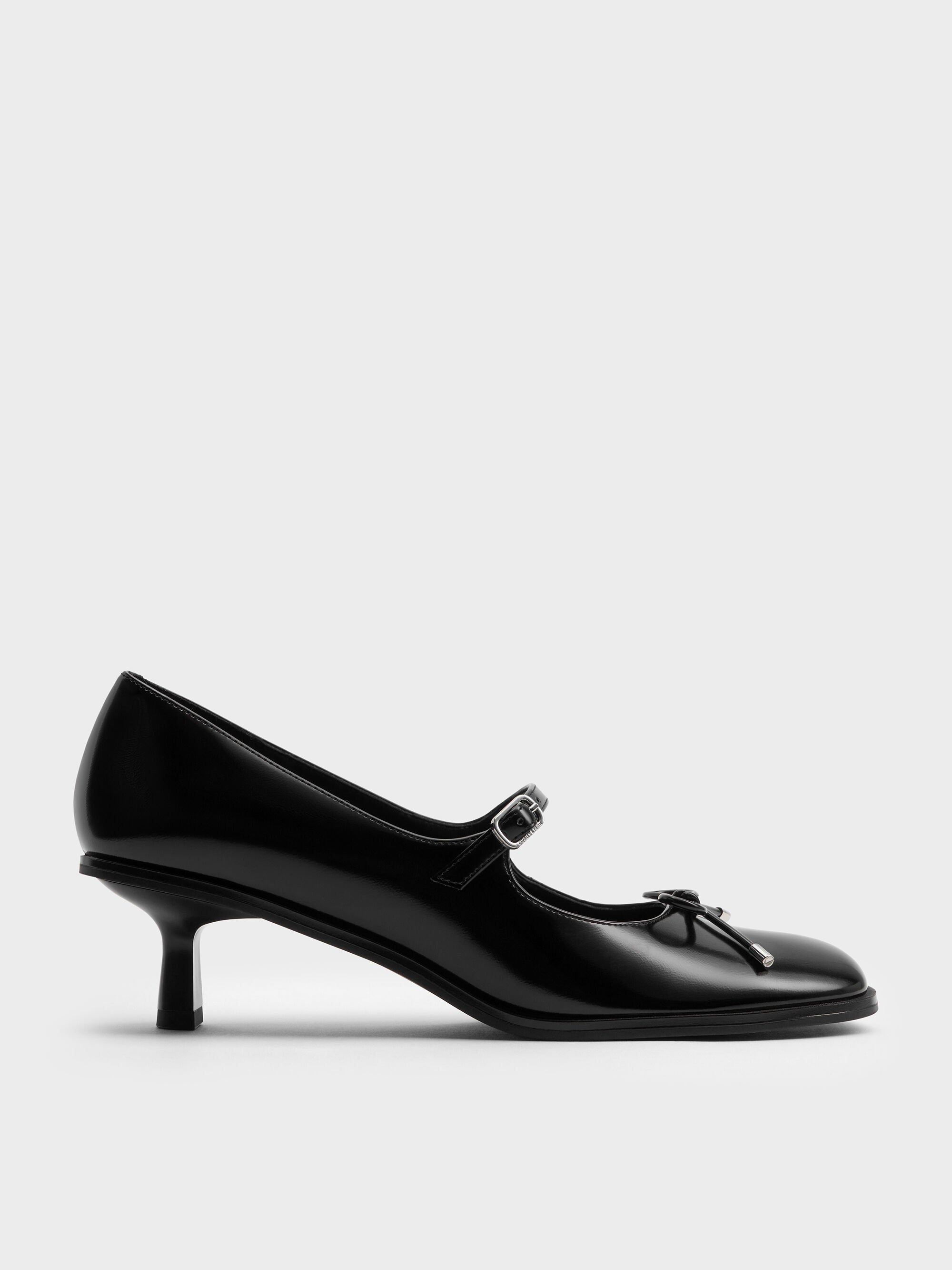 charles &amp;amp; keith, Wendy Bow Kitten-Heel Mary Jane Pumps
