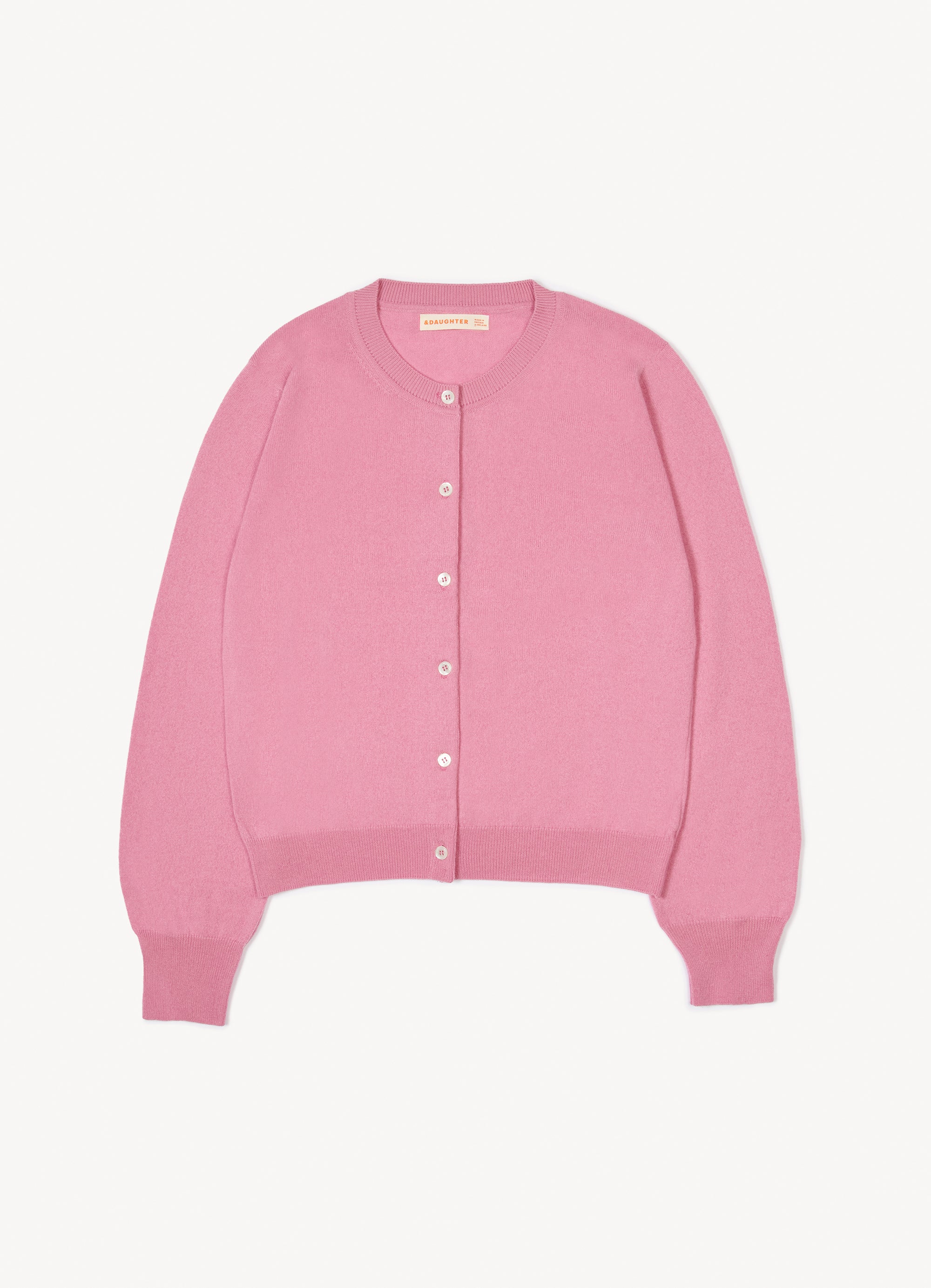Enya Cashmere Cardigan in Pink