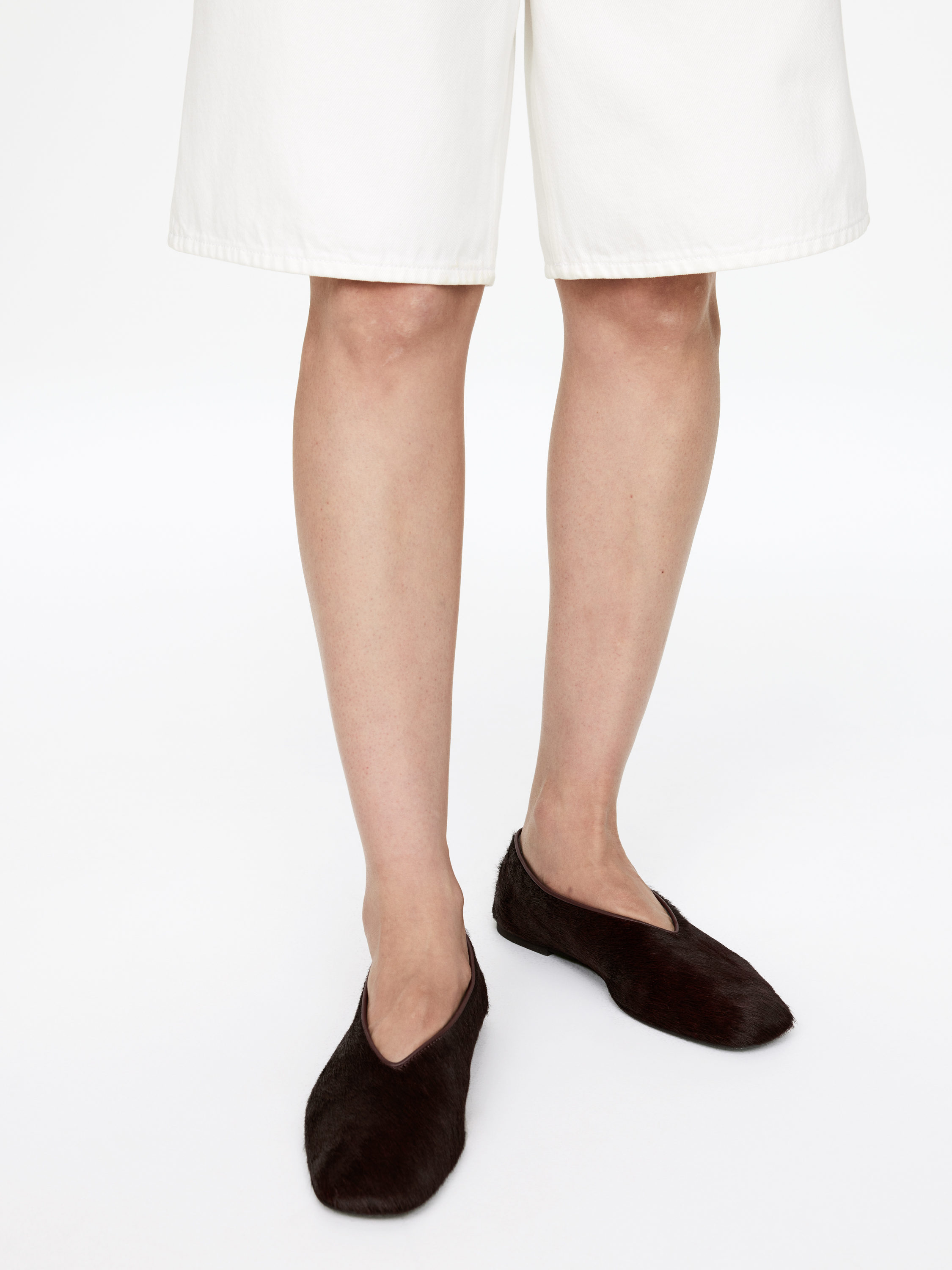 Leather Ballerinas &amp;ndash; Brown &amp;ndash; Women &amp;ndash; Arket Gb