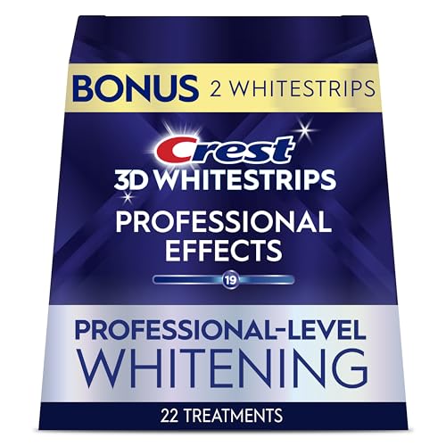 Crest 3d Whitestrips Professional Effects &amp;ndash; Teeth Whitening Kit, 22 Treatments (20 + 2 Bonus), Each With 1 Upper/1lower, 44 Strips &amp;ndash; Crest 3dwhite Teeth Whitening Strips