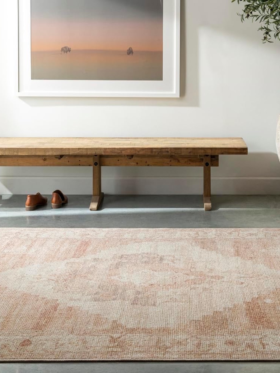 Livabliss, Livabliss X Becki Owens Luca Medallion Area Rug, 6&#039;7&amp;quot; X 9&#039;, Dusty Pink