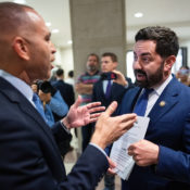 Hakeem Jeffries Tells Mike Lawler To "Keep His Mouth Shut" During Tense Confrontation