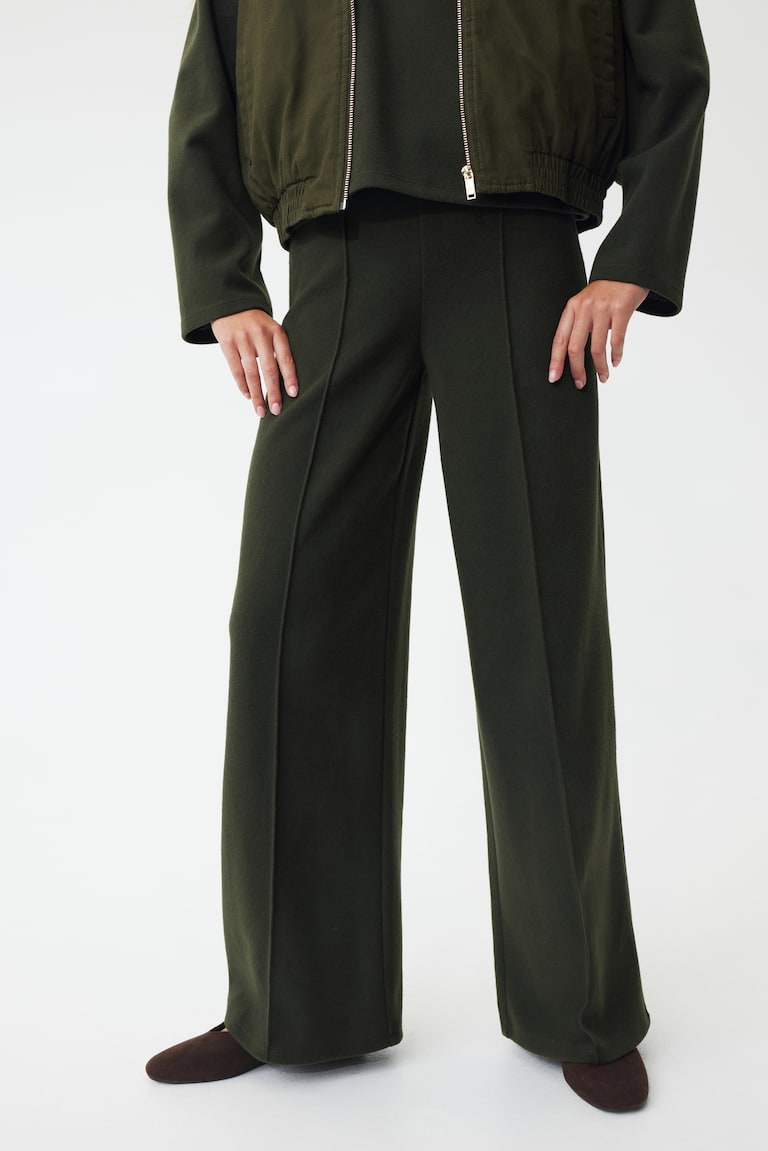 Crease-Leg Trousers