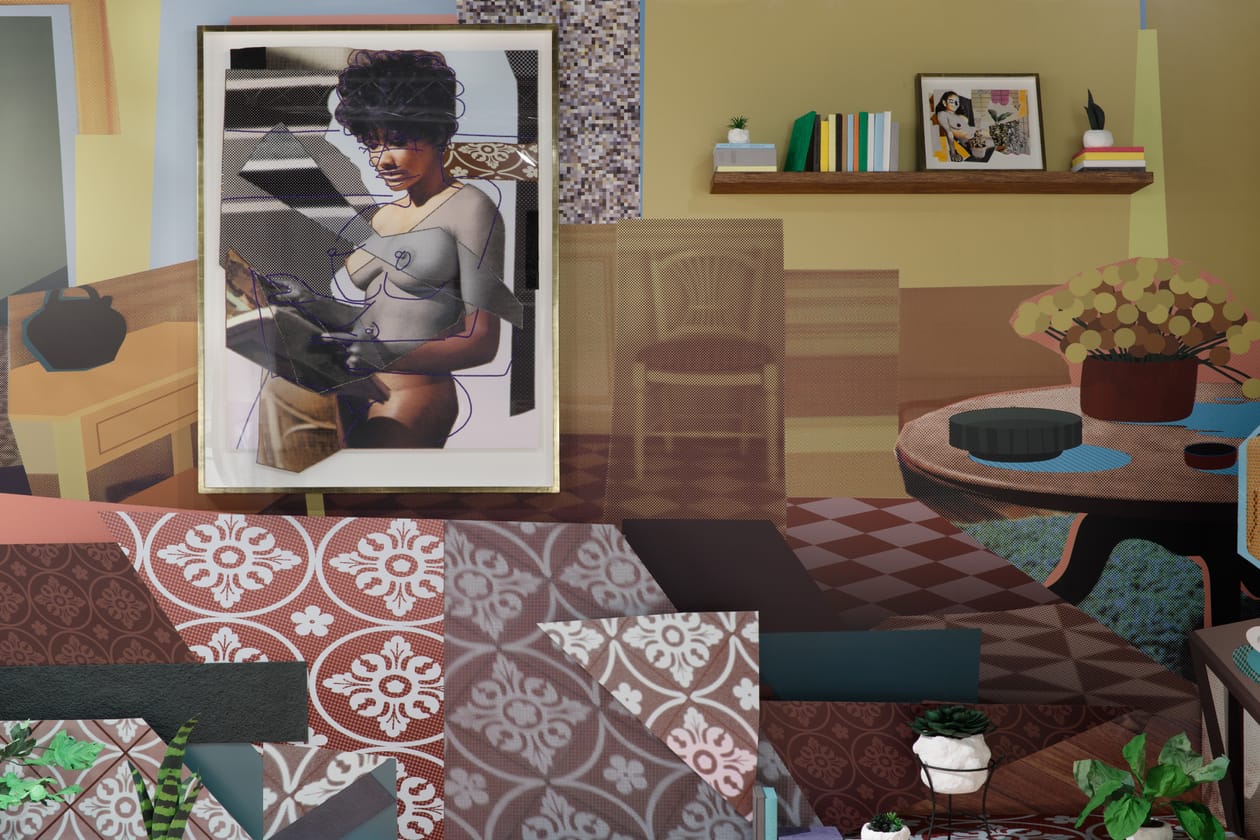 Mickalene Thomas x Tom Wesselmann 'Female Form' Exhibition Art Artworks Palm Springs Art Museum