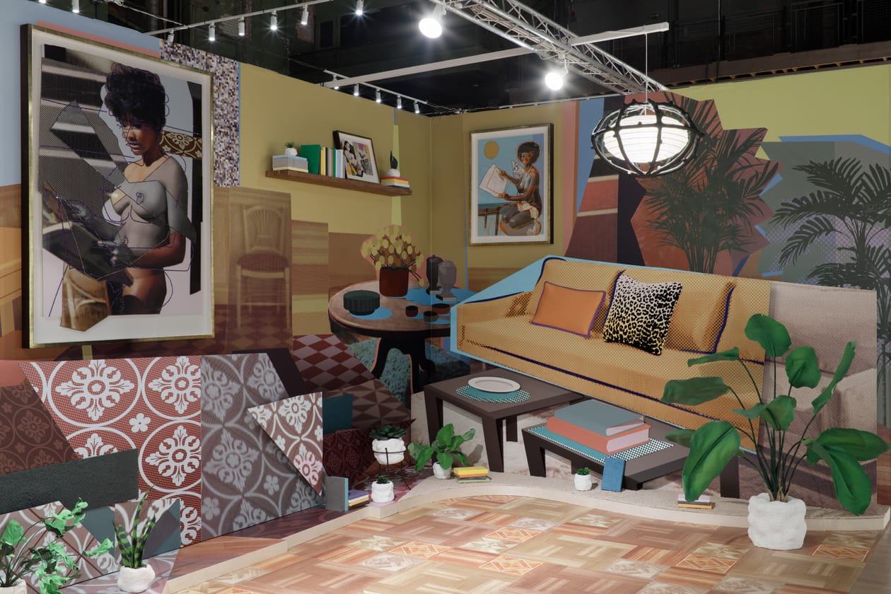 Mickalene Thomas x Tom Wesselmann 'Female Form' Exhibition Art Artworks Palm Springs Art Museum