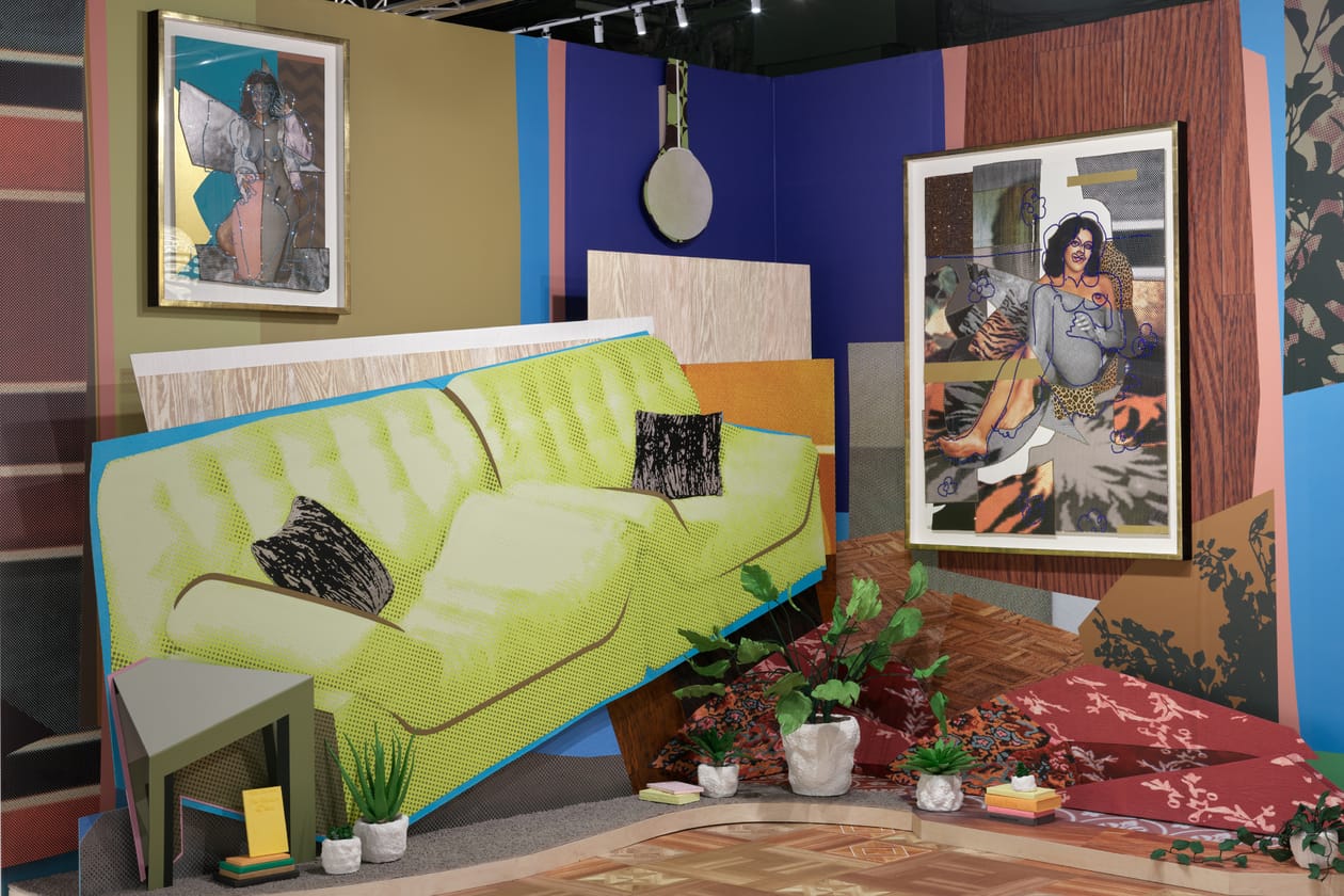 Mickalene Thomas x Tom Wesselmann 'Female Form' Exhibition Art Artworks Palm Springs Art Museum