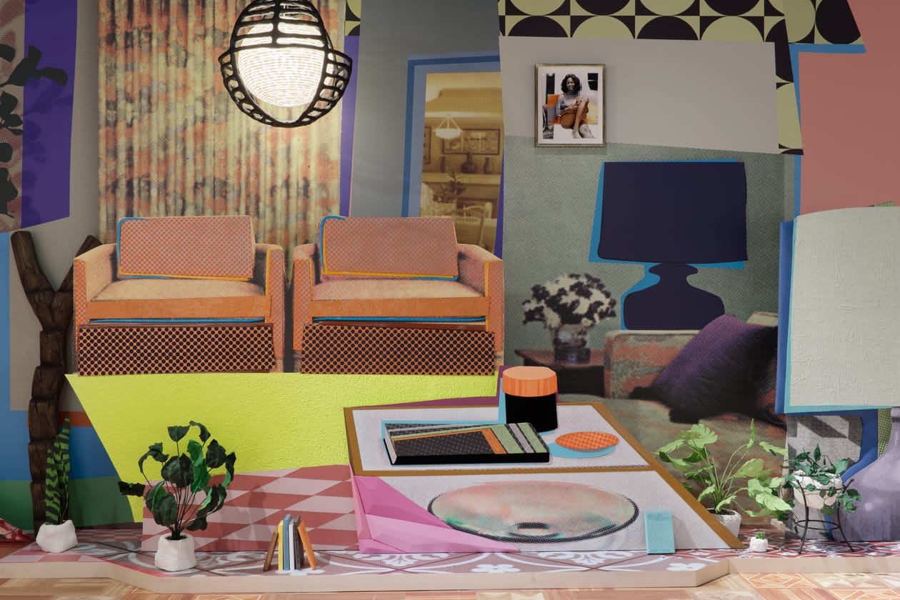 Mickalene Thomas x Tom Wesselmann 'Female Form' Exhibition Art Artworks Palm Springs Art Museum