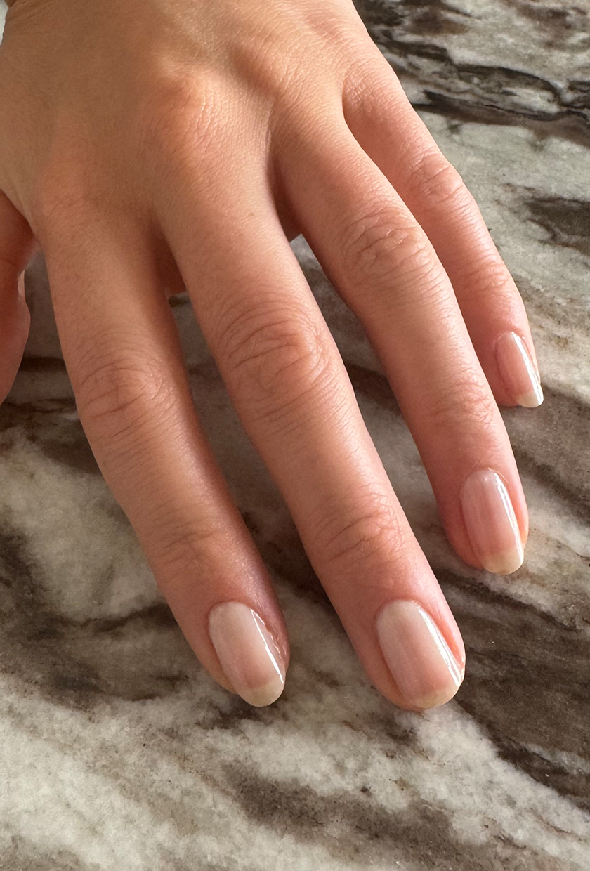 Eleanor&#039;s nails with two coats of Essie Allure nail polish