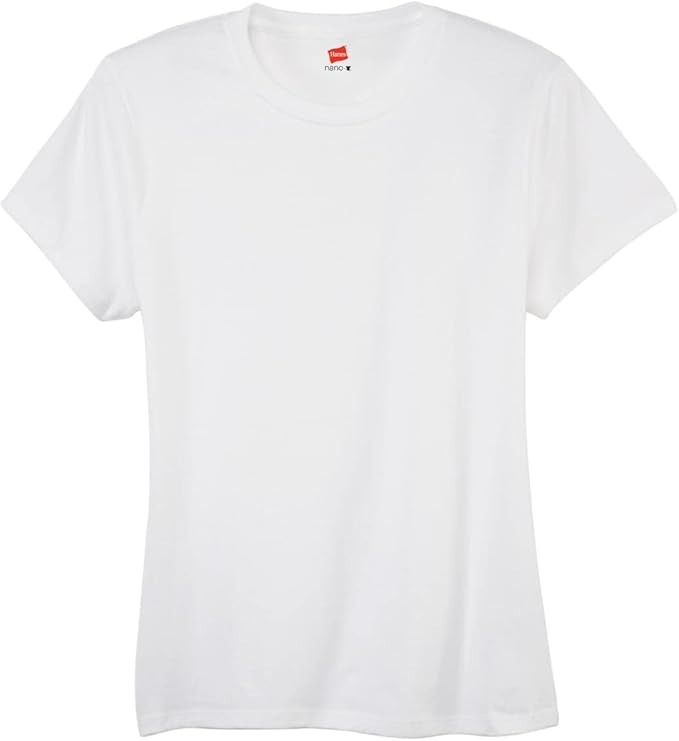 Hanes Women&#039;s Perfect-T Short Sleeve T-Shirt, White, Small