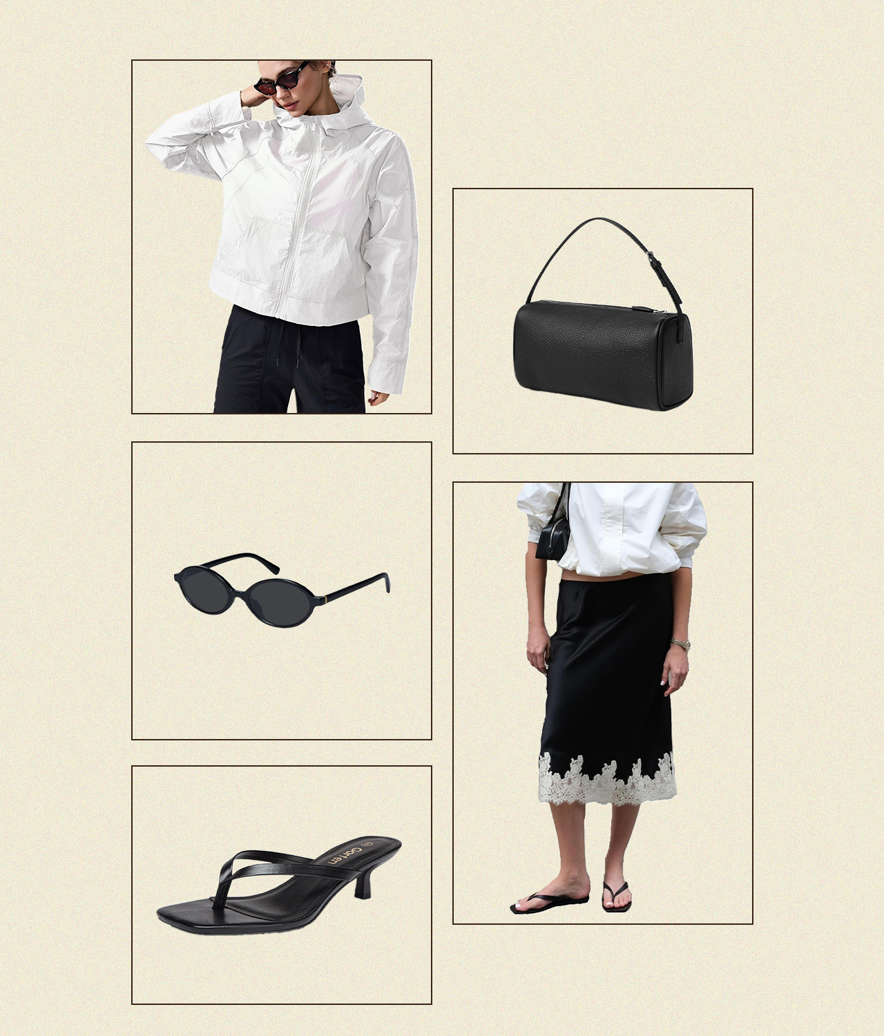 Black and white Amazon outfit